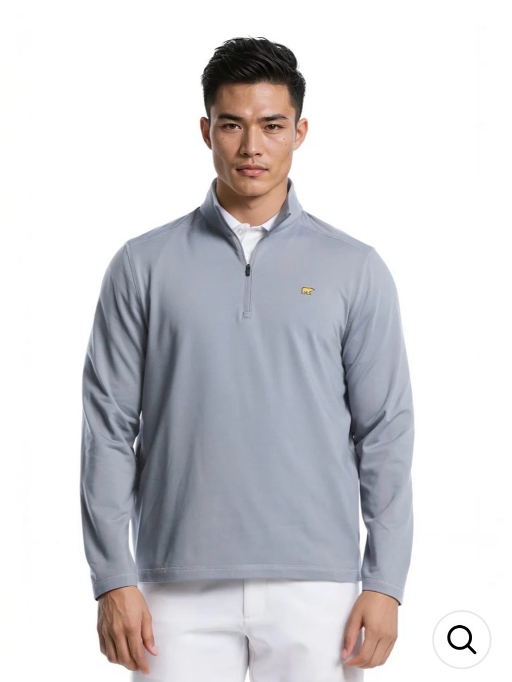 JACK NICKLAUS 
Men's Quarter Zip Fleece Golf Pullover Size XXL blue/grey NEW